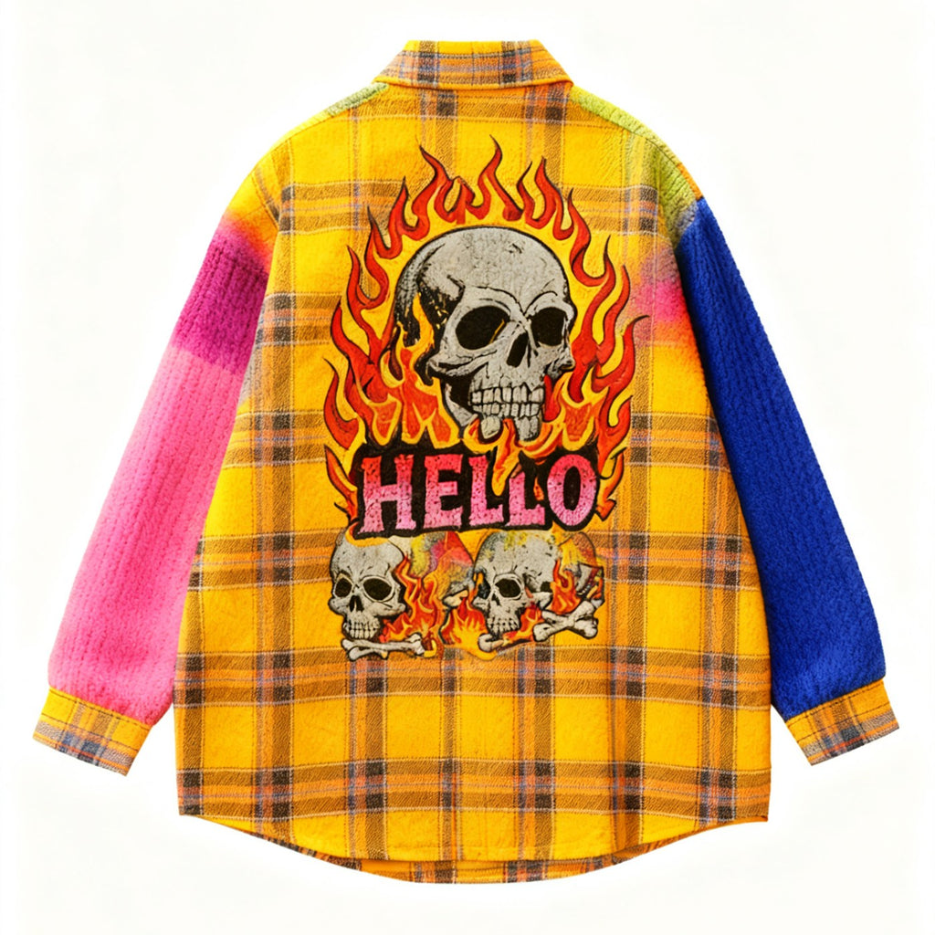 Langarmshirt mit Druck aus Polyester | LuxeStyle