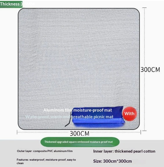 Picknickmatte 2×2 m aus 3 mm Aluminiumfilm – Bild 4 | LuxeStyle