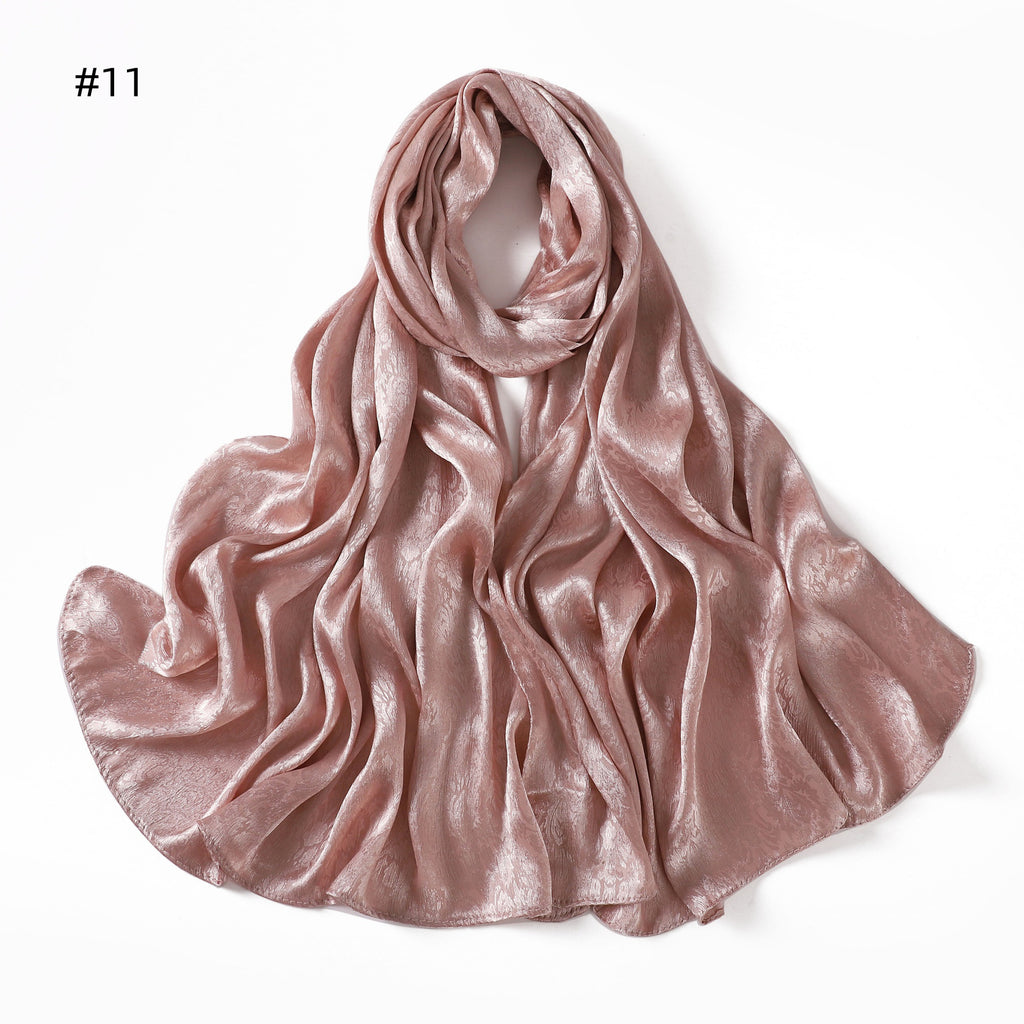 Satin Jacquard Kopftuch für Damen – Bild 8 | LuxeStyle