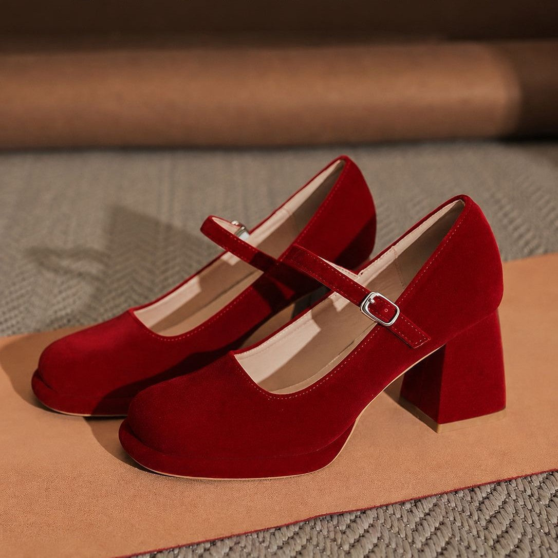 Plateau Mary Jane High Heels