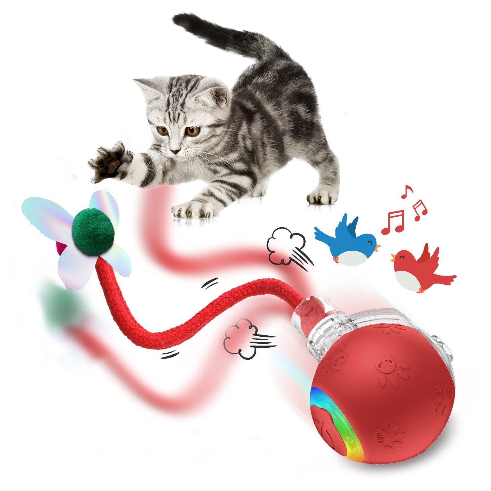 Interaktiver Spielball für Katzen
