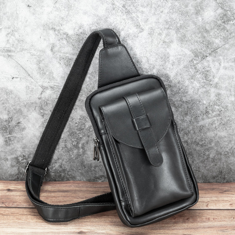 Männer Brusttasche aus Kuhleder – Bild 3 | LuxeStyle