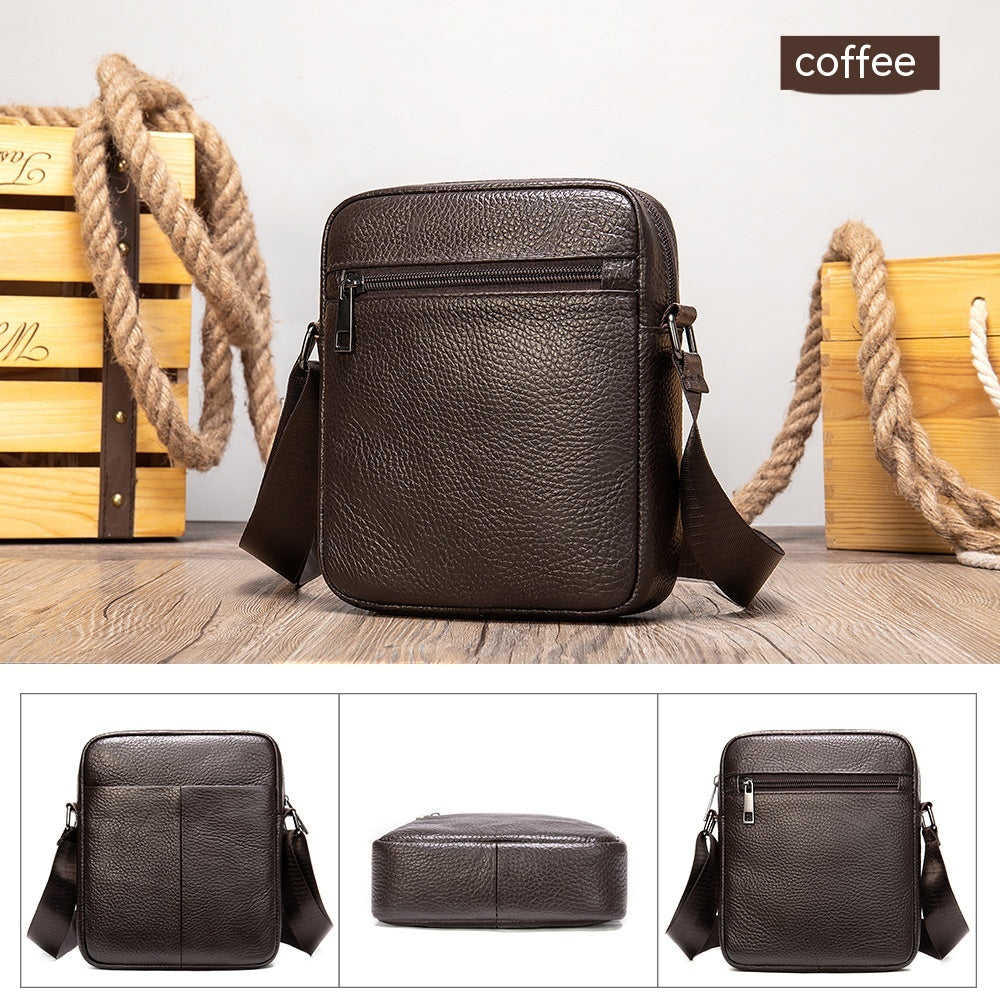 Business Herren Leder Schultertasche – Bild 13 | LuxeStyle