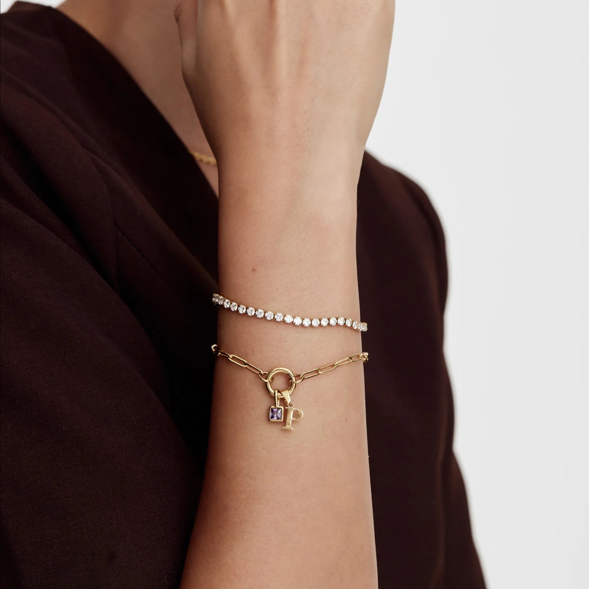Gold-plattierter Papierklammer-Armband