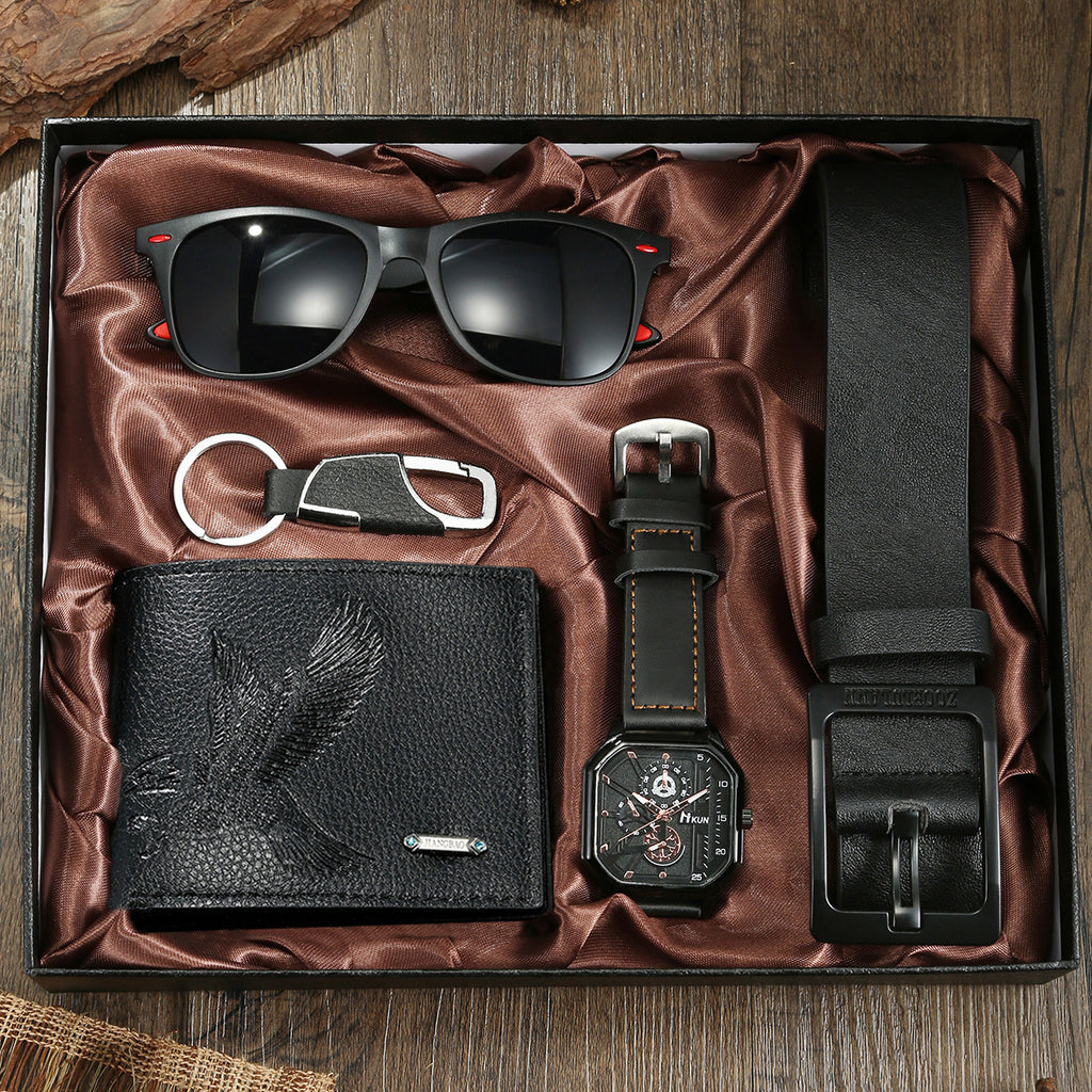 Geschenkset: Uhr, Gürtel, Brieftasche & Accessoires