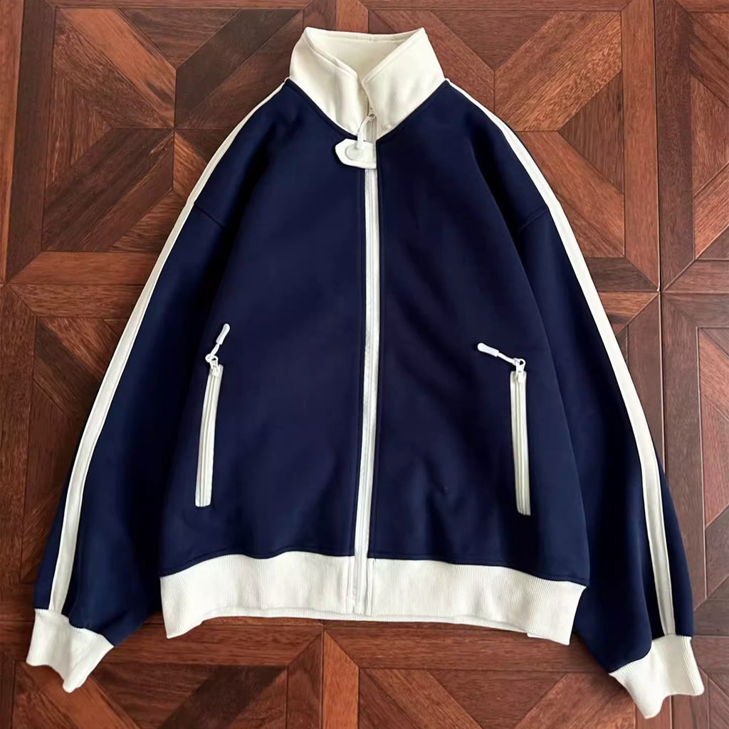 Cardigan Hoodie mit Stehkragen