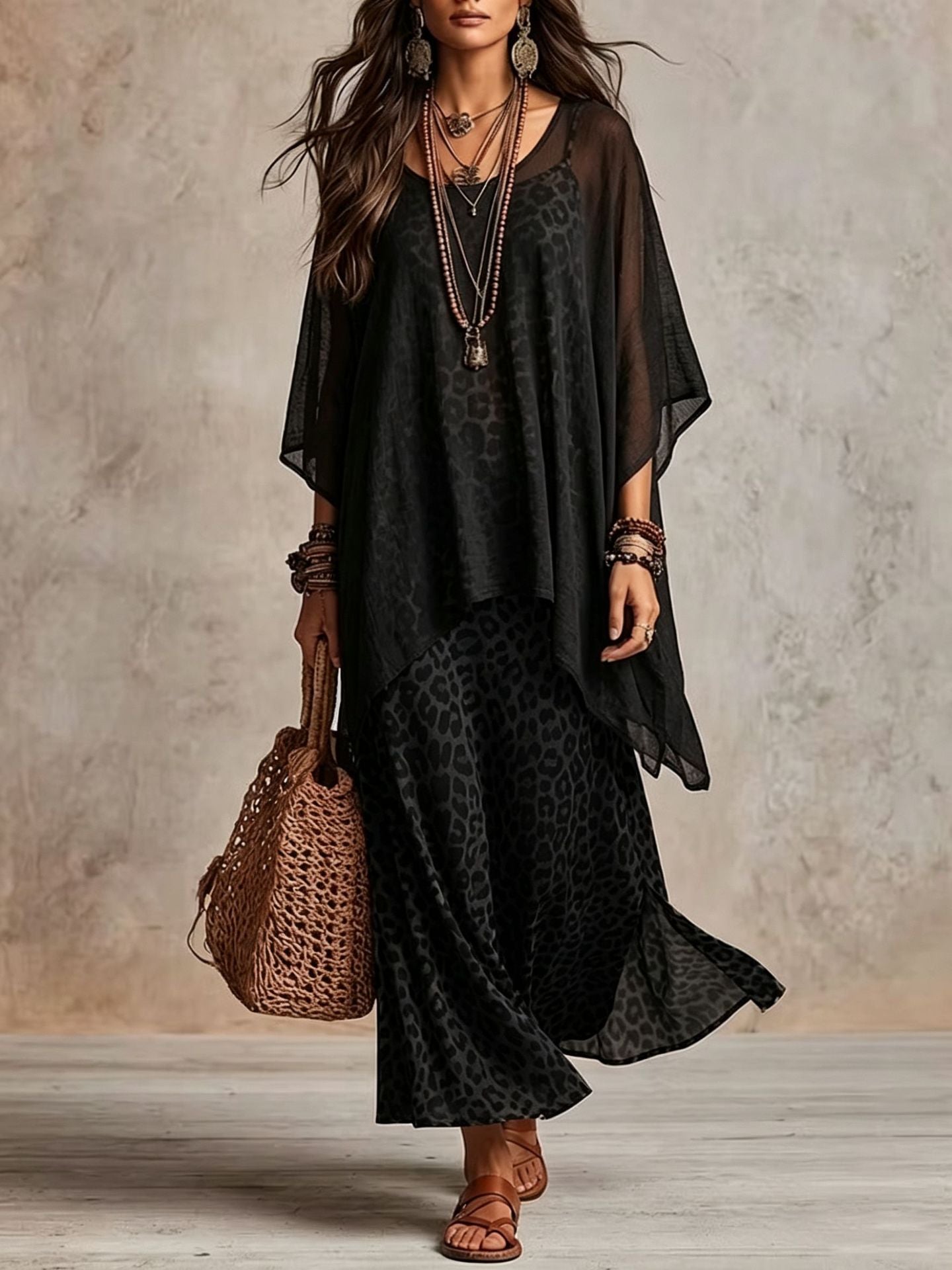 Elegantes Leopard-Kleid