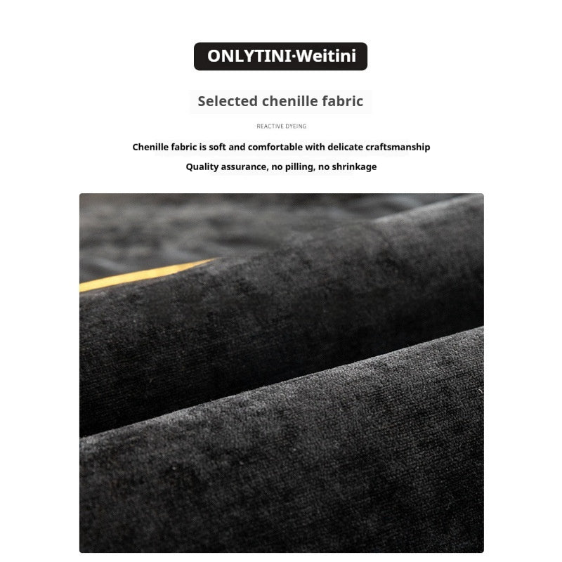 Chenille Sofakissenbezug im Landhausstil – Ansicht 3