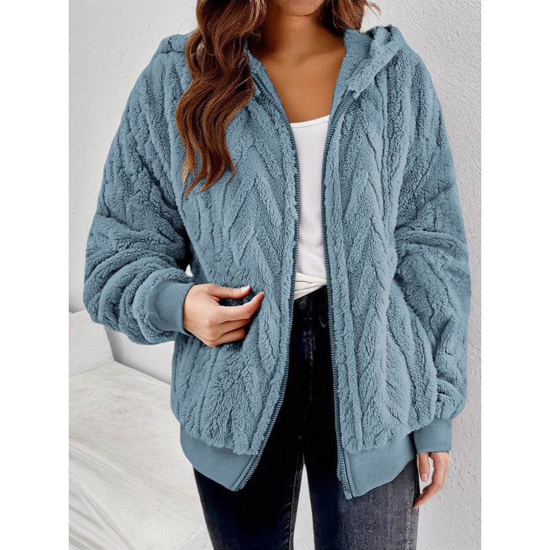Jacke mit Kapuze und Reissverschluss – Bild 11 | LuxeStyle