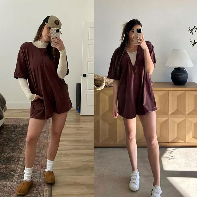 Lässiger Jumpsuit mit Shorts