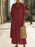 Elegantes Zweiteiler-Kleid im A-Linien-Schnitt