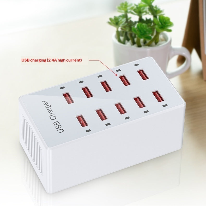 10-Port Multi-USB Ladegerät, 60W