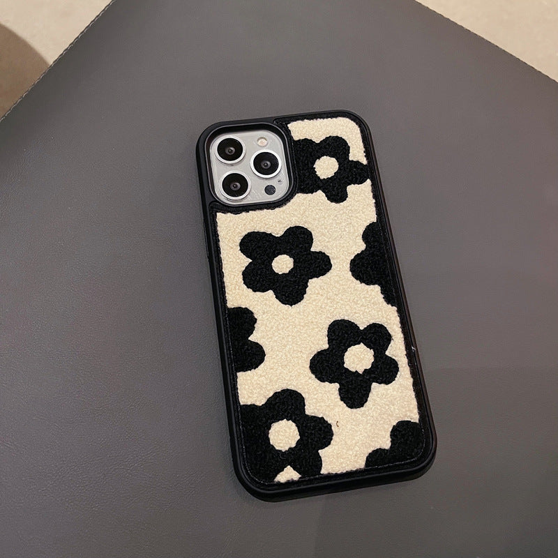 Plüschblumen Handyhülle für iPhone