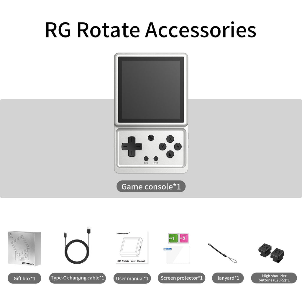 Handheld mit drehbarem Bildschirm