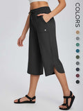 Caprihose mit weitem Bein und Gummizug