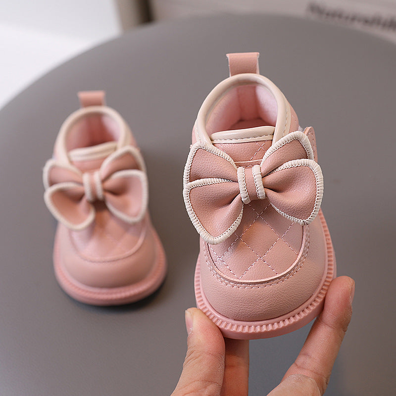 Mädchen Baby Baumwollschuhe mit Schleife