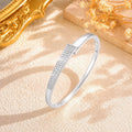 Titan-Stahl Armband mit Zirkonia