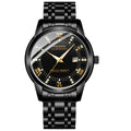 Herren Quarzuhr, ultraflach, wasserdicht, Kalender | LuxeStyle