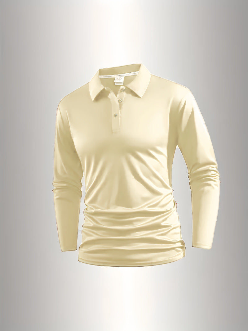 Langarm-Golfhemd mit Knopfleiste – Bild 8 | LuxeStyle