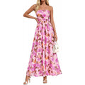 Vintage Bandeau Maxikleid mit Blumenmuster – Bild 14 | LuxeStyle