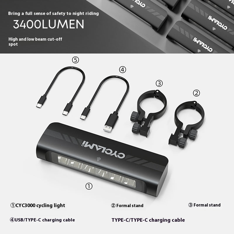 Velo-Frontlicht mit 3400 Lumen