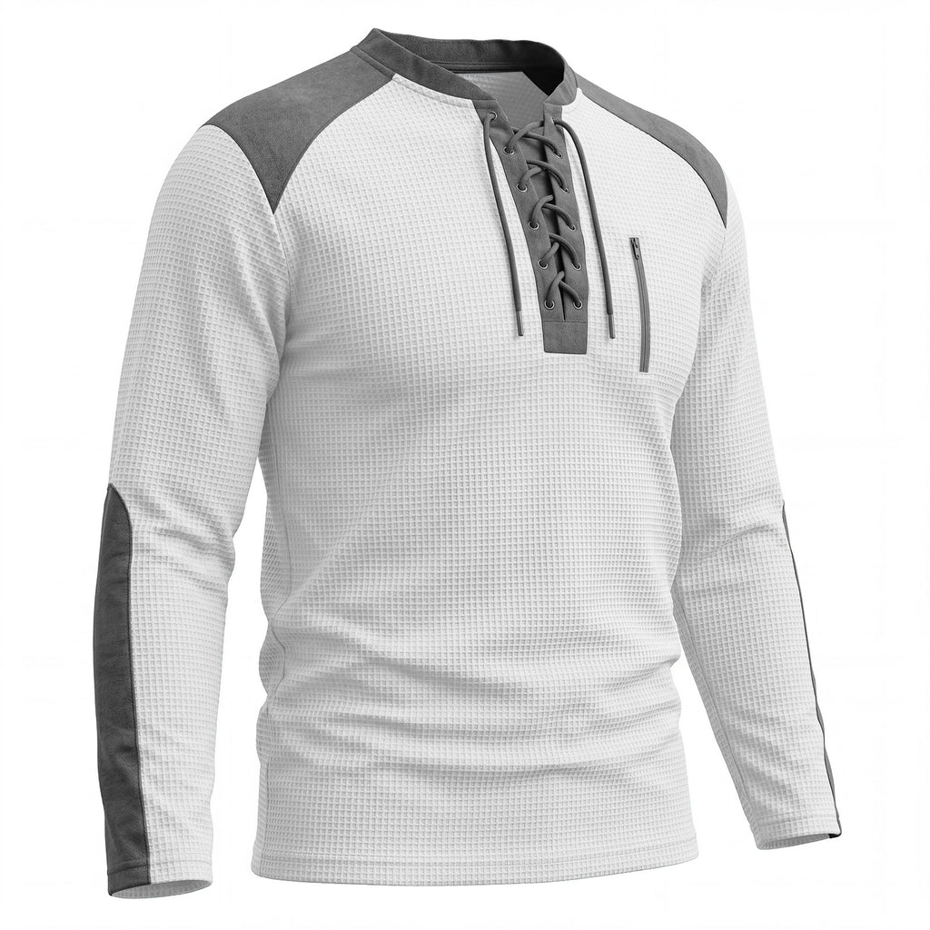 Color-Block Langarm Sports-Sweatshirt