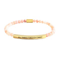 Armband mit Gravur und 4mm Goldperlen | LuxeStyle