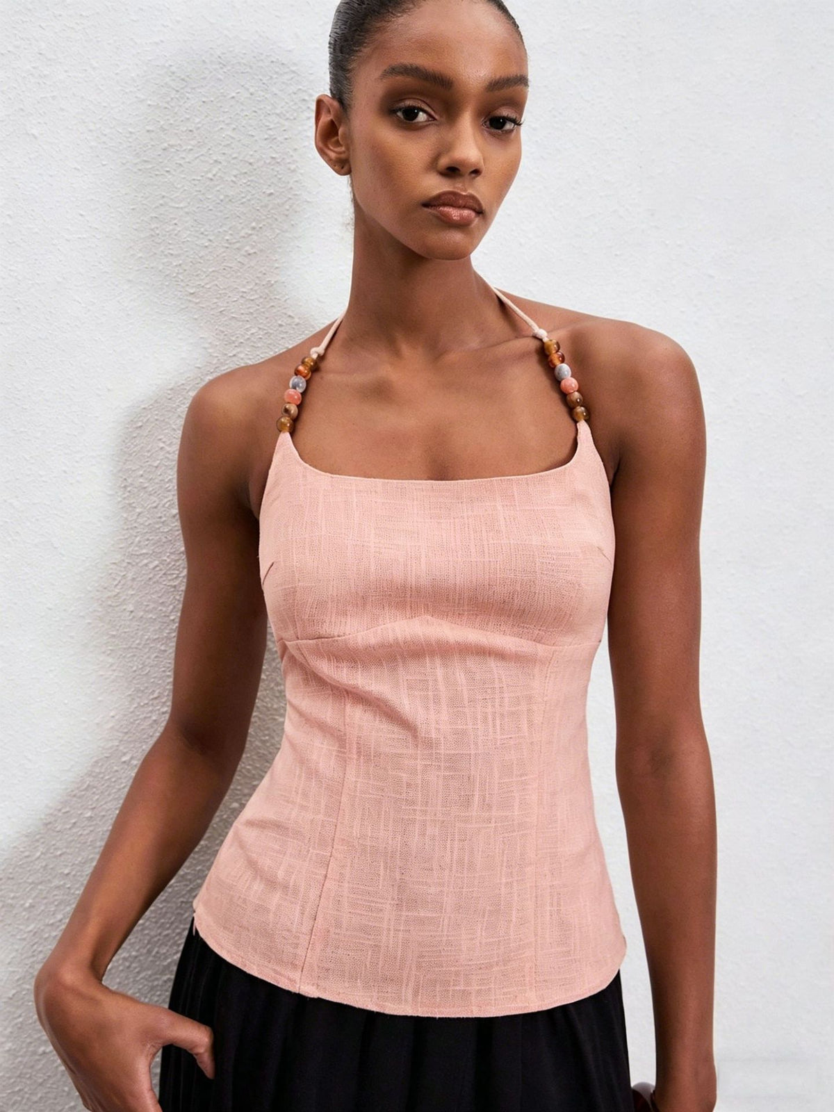 Damen Slim-fit Top mit eckigem Ausschnitt – Bild 5 | LuxeStyle