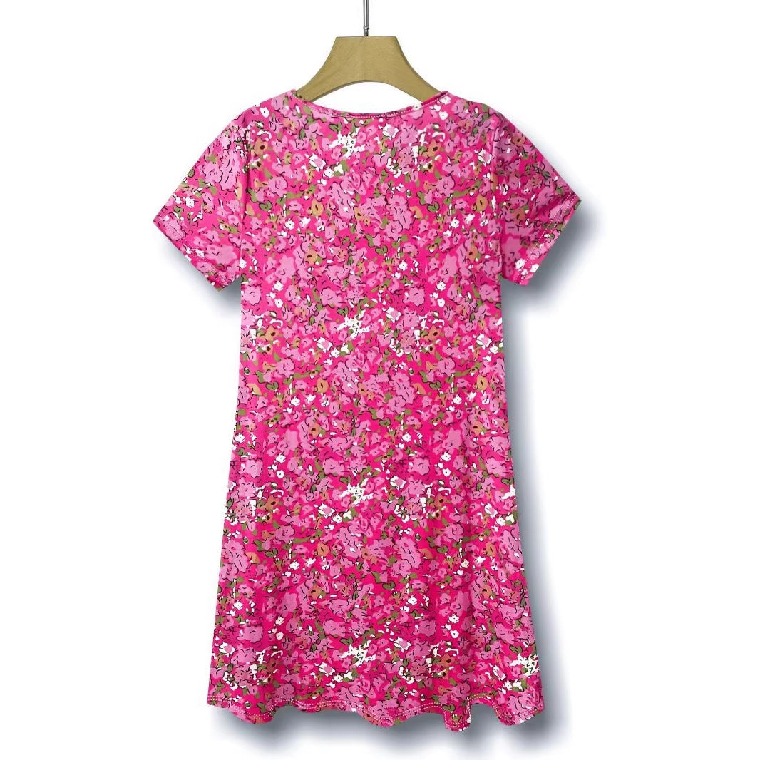 Elegantes Midi-Kleid mit Blumenmuster – Bild 1 | LuxeStyle