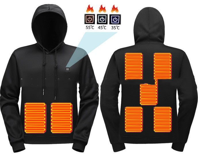 Beheizbarer Kapuzenpullover für Herren – Bild 9 | LuxeStyle