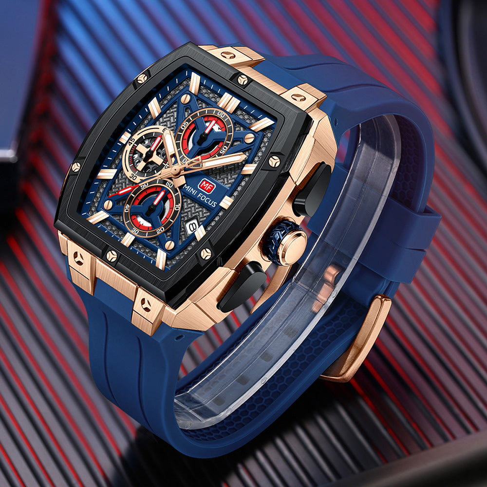 Herren-Armbanduhr mit Spiegel-Finish