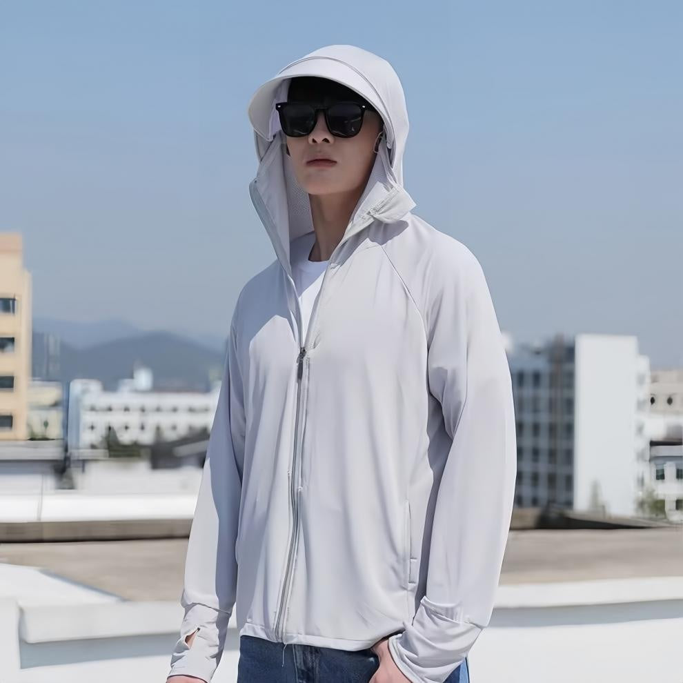 UV-Schutzjacke aus Eisseide für Herren