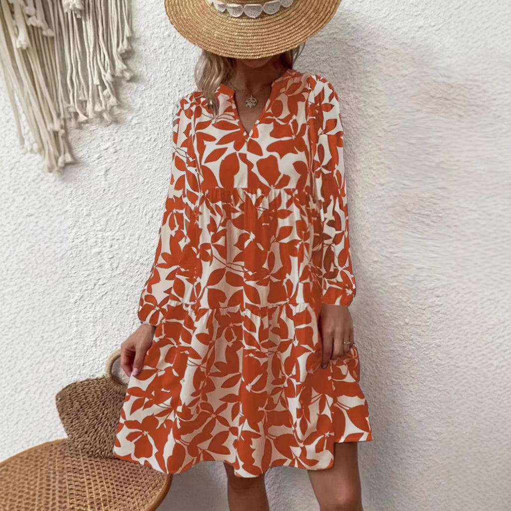 Boho-Chic Langarm Kleid – Bild 1 | LuxeStyle