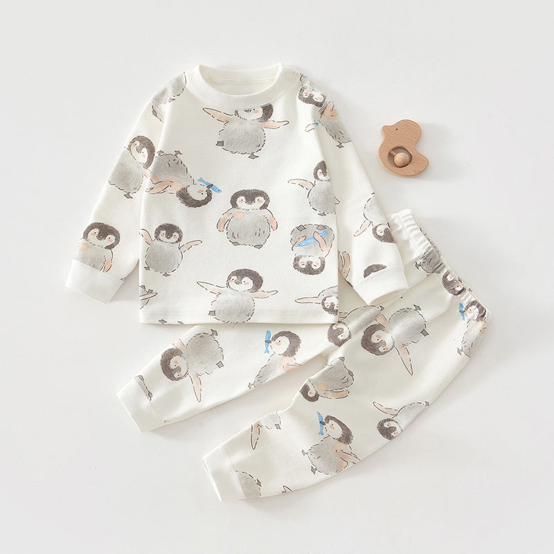 Baby Unterwäsche-Set mit Pinguin-Motiv | LuxeStyle