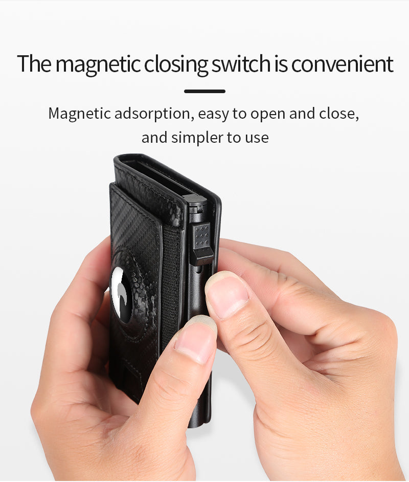 Slim Wallet mit RFID-Schutz und Kartenautomatik