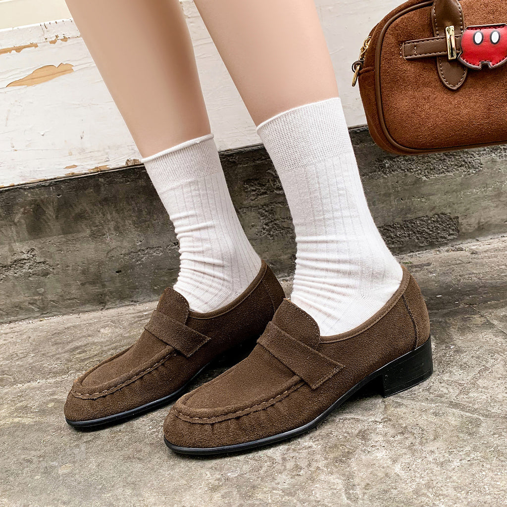 Elegante Leder-Pumps mit Chunky-Heel