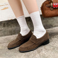 Elegante Leder-Pumps mit Chunky-Heel