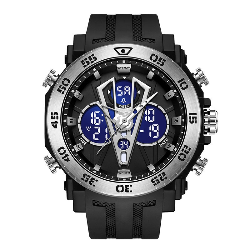Herrenuhr mit Doppelanzeige