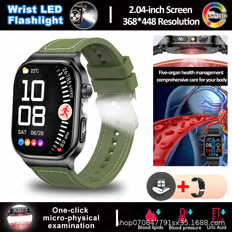 Smartwatch mit Bluetooth-Telefonie und Taschenlampe | LuxeStyle