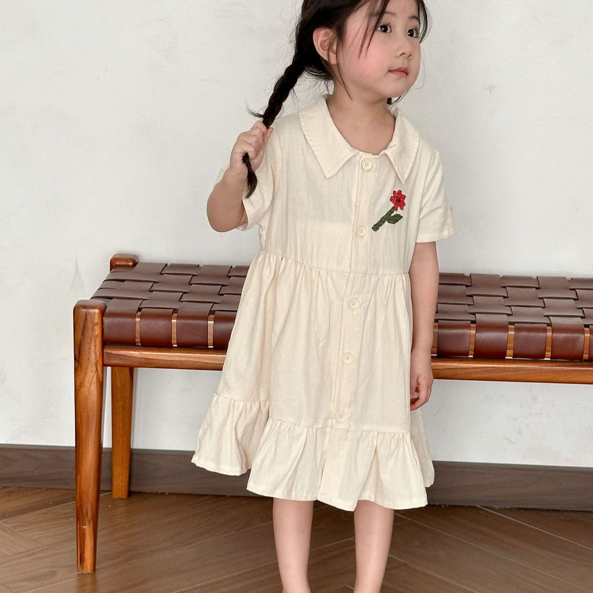 Kinder Sommer-Outfit mit Blumenmuster – Bild 3 | LuxeStyle