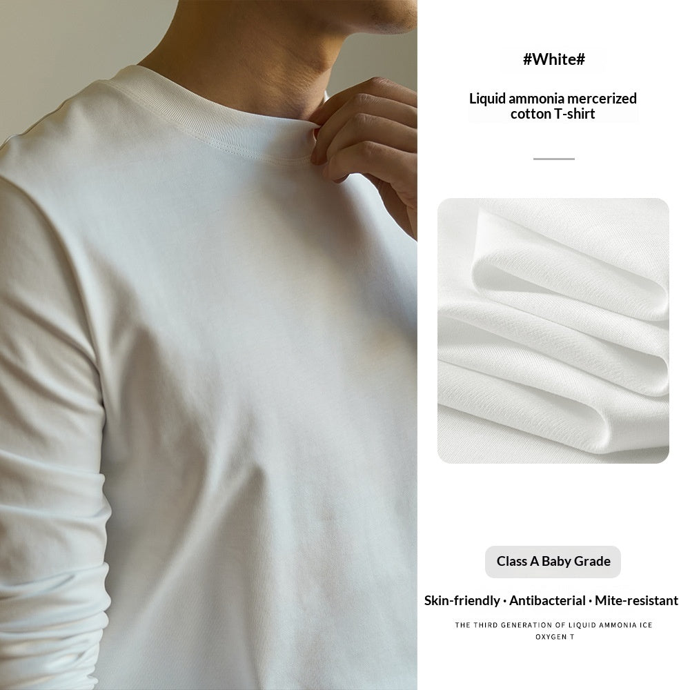 Herren Langarm-Basis-T-Shirt