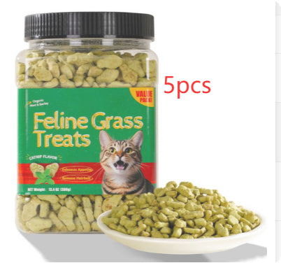 Katzen- und Hunde-Gras-Biskuits gegen Haarballen