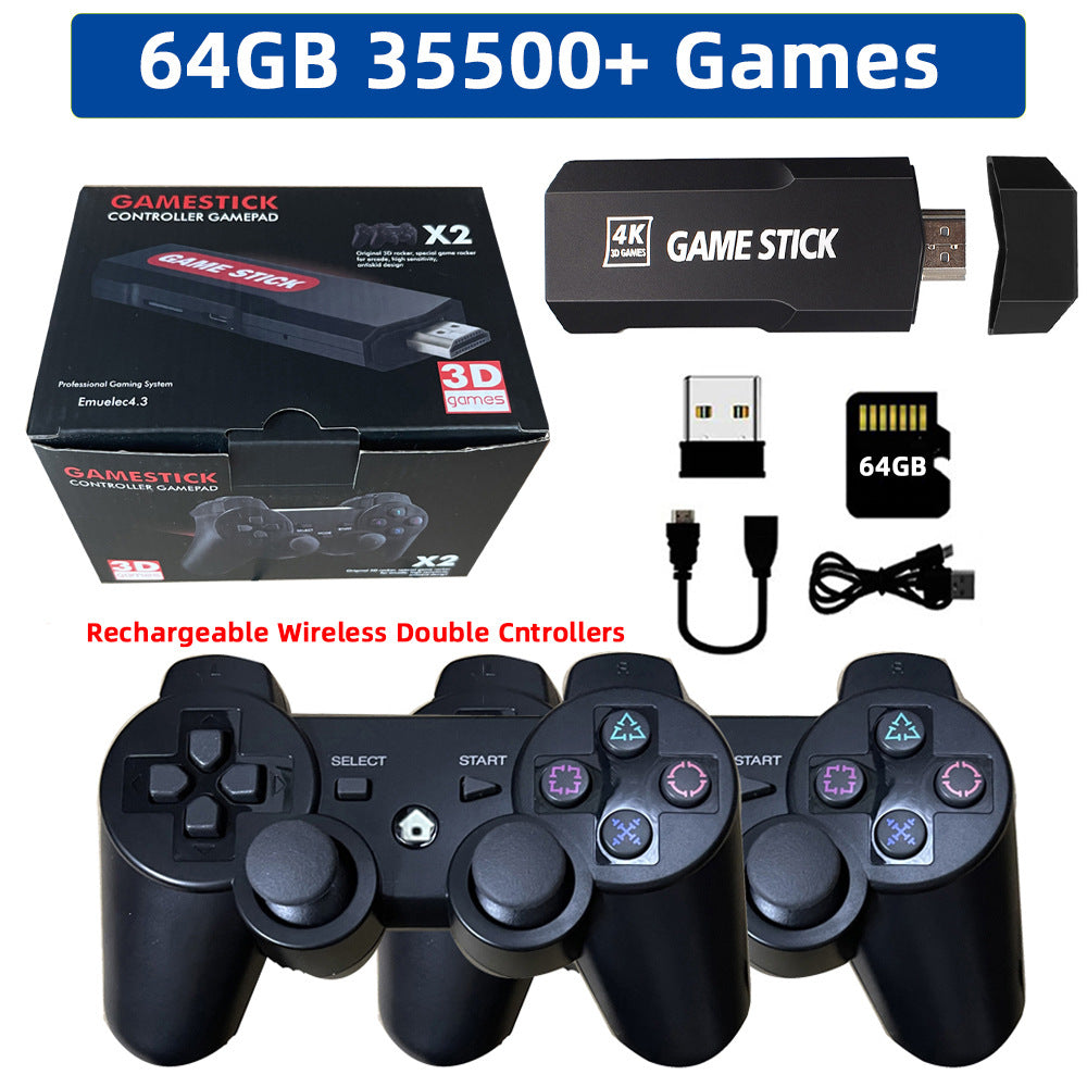 Wiederaufladbares Retro-Game-Set mit 2 Controllern