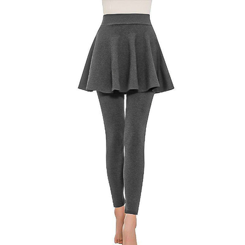 High Waist Skirted Leggings 2-in-1