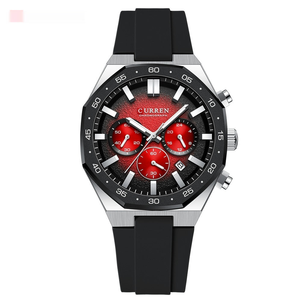 Wasserdichte Herrenuhr mit Multi-Hand Anzeige