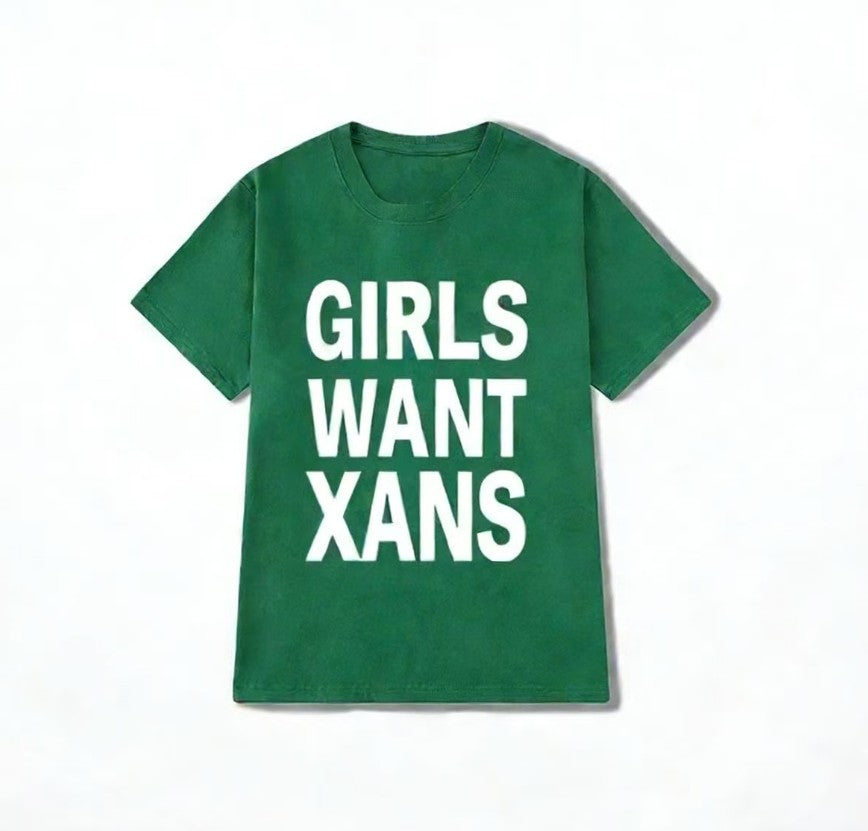 Hiphop Chic Y2K Baumwoll-T-Shirt mit Harajuku-Print