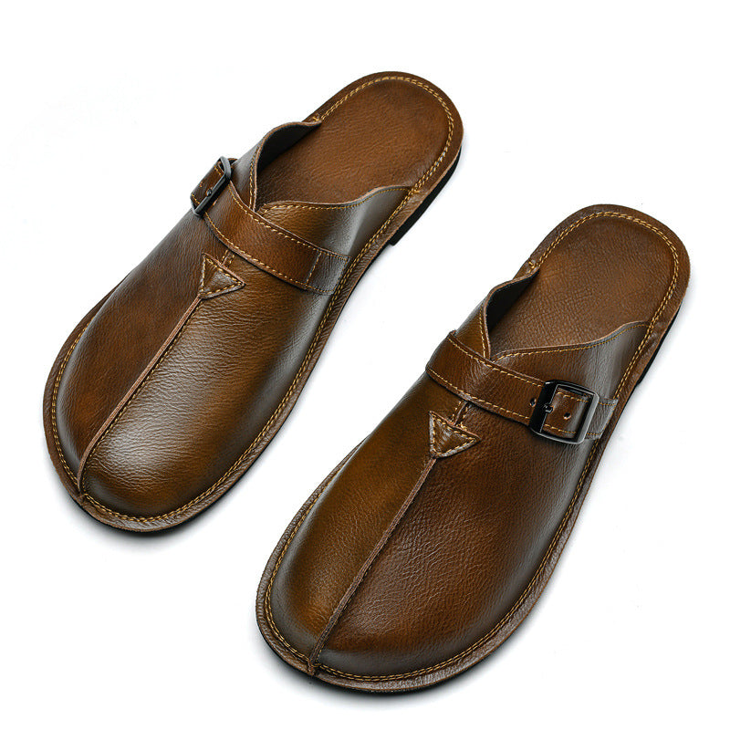 Vintage Sandalen aus Rindsleder für Herren