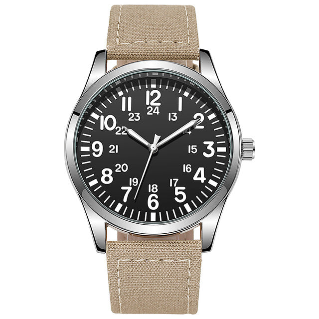 Air Force Field Stoffarmband 24-Stunden-Uhr – Bild 3 | LuxeStyle