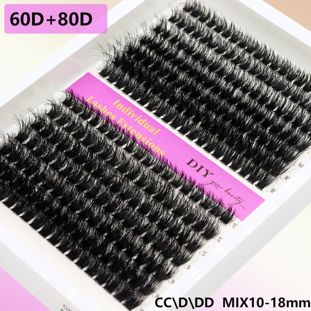 3D Cluster Wimpern – Schwarz, Flauschig & Weich