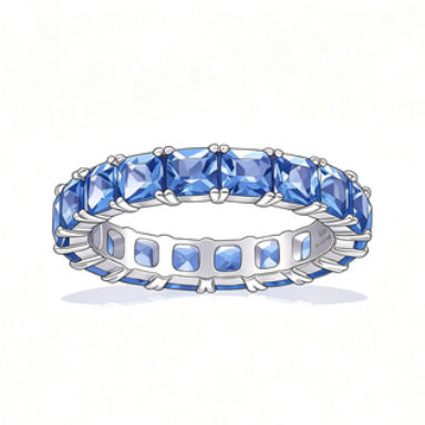 Prinzessin Kleiner Diamant Eleganter Ring